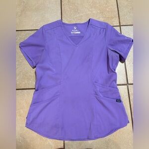 Adar Women Purple Scrub Set